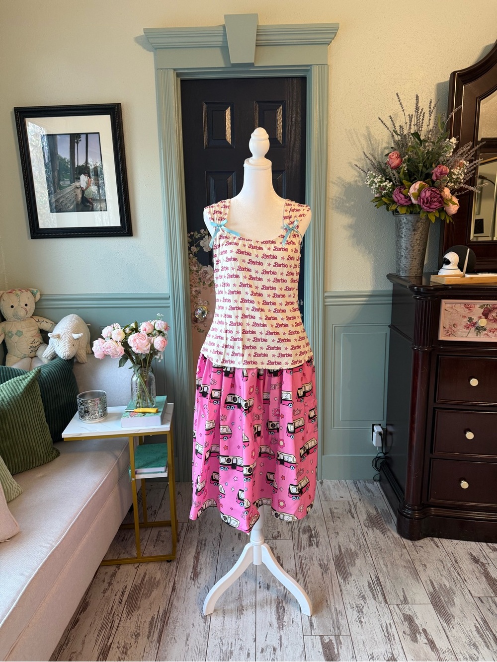 Pink Barbie Graphic 2 Piece Set